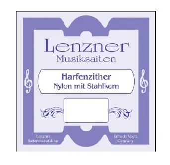 Lenzner 5010 Diskantzither kompletter Satz Griffsaiten Markenprodukt