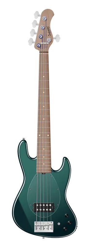Direkt Vom Hersteller Sadowsky MetroExpress 21-Fret Vintage M Bass, Roasted Maple Fingerboard, 5-String - Solid Sherwood Green Metallic High Polish