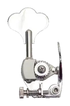 Sonderangebot Hipshot HE6 - Bass Xtender for Hipshot HB6 Ultralight and Sadowsky, 1/2" Post, Clover Leaf Key - Chrome