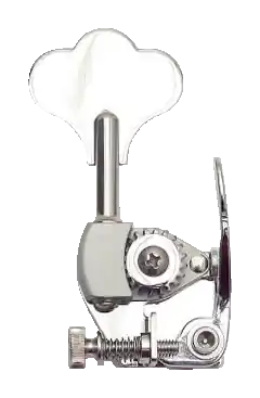 Aktuell Hipshot HE6 - Bass Xtender for Hipshot HB6 Ultralight, 3/8" Post, Clover Leaf Key - Chrome