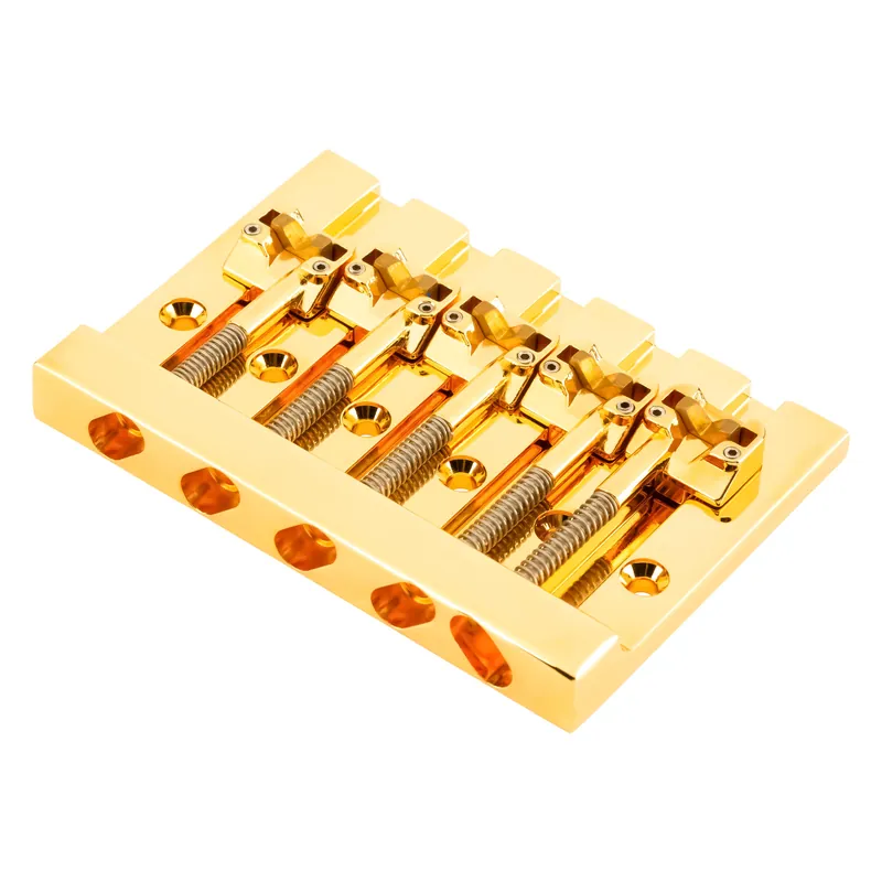 Abverkauf HIPSHOT 5 String KickAss Bass Bridge - Mounting Style II - Gold