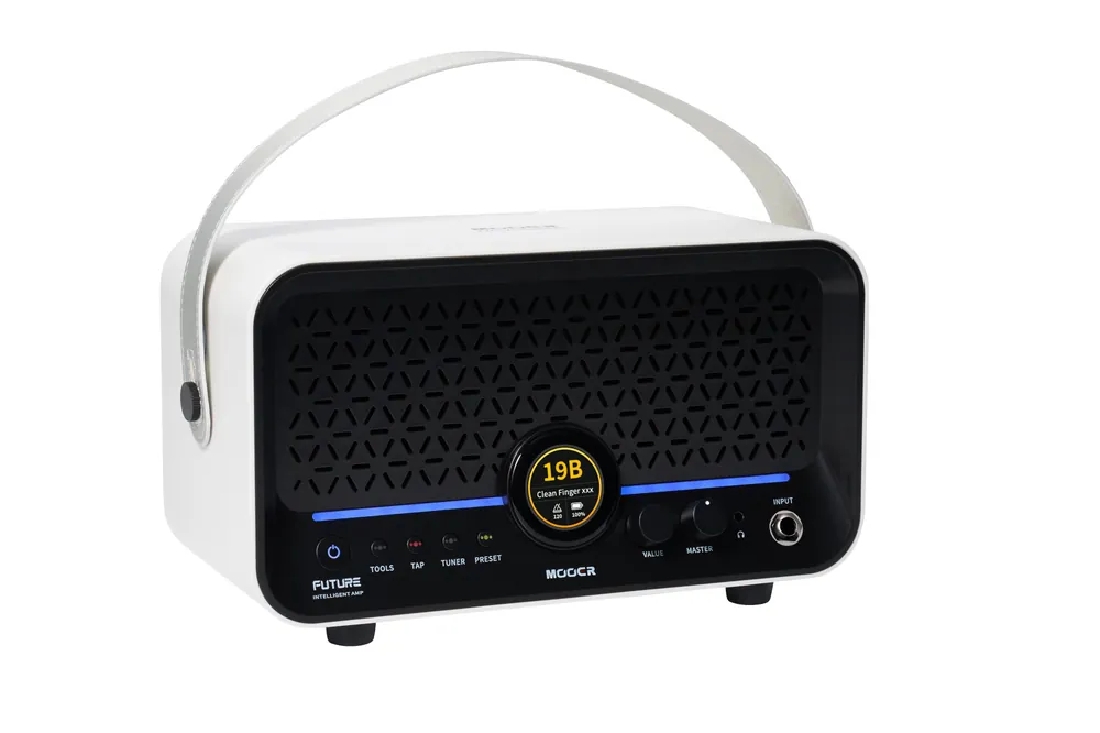 Mooer F15i Li - Multi-Effects & Modeling Guitar Combo, 15 Watt, with Battery - Snowfall White Markenprodukt