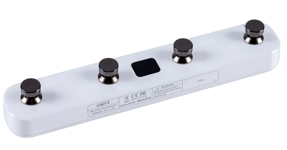 MOOER GTRS Wireless Footswitch (GWF4) - White Top-Angebot