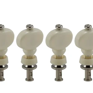 Online Kaufen Grover 2W Champion Ukulele Pegs with White Button - 4 pcs. - Nickel