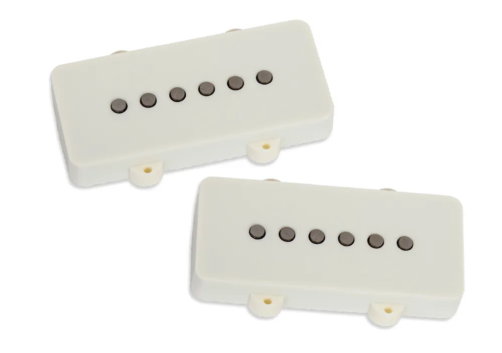 Schnäppchen Seymour Duncan Hot Jazzmaster Silencer Pickup Set - Parchment Cover