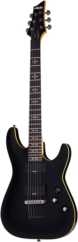 SCHECTER E-Gitarre Demon 6, Aged Black Satin Neuheit
