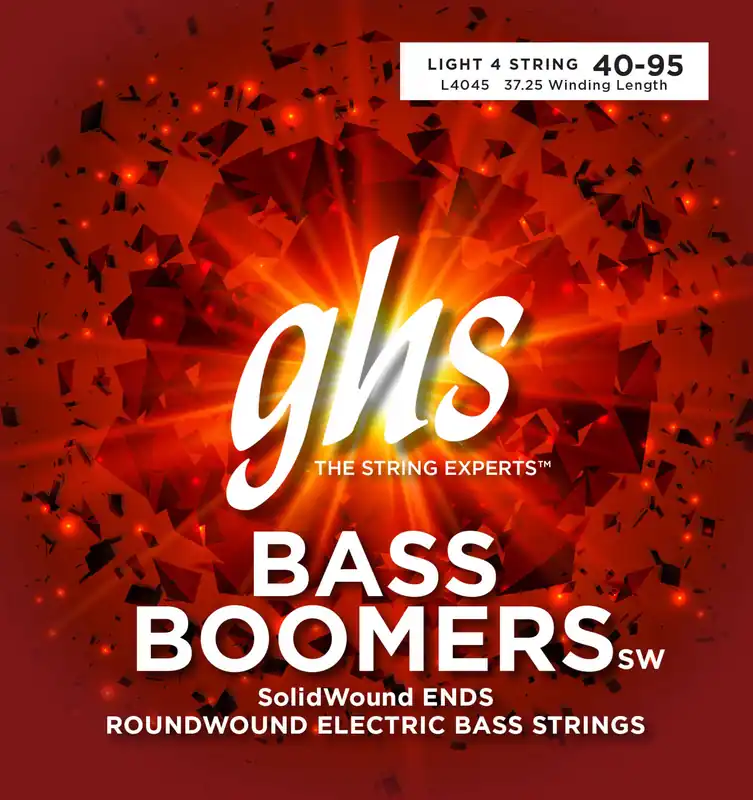 GHS Bass Boomers - Bass String Set, 4-String, SolidWound, Light, .040-.095 Direktkauf