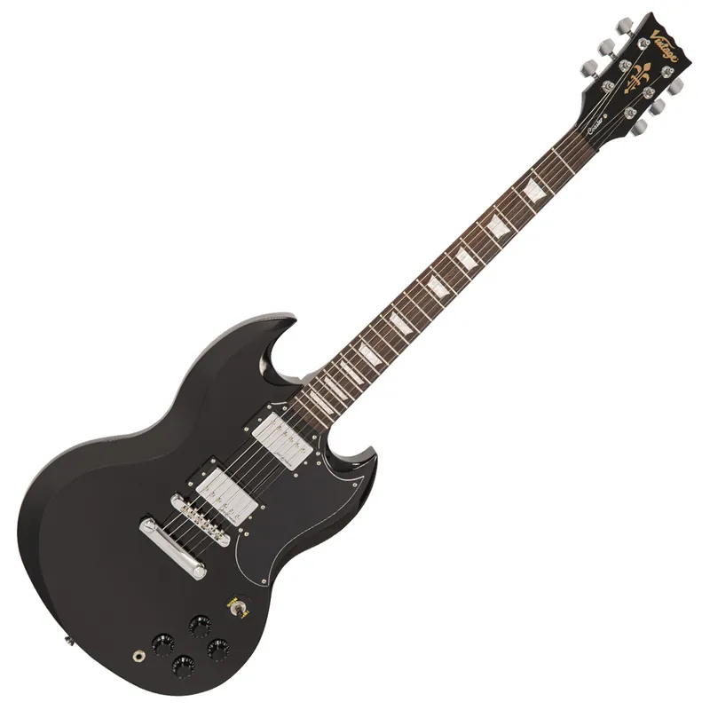 VINTAGE Coaster Series V69BLK E-Gitarre, Gloss Black Jetzt Kaufen
