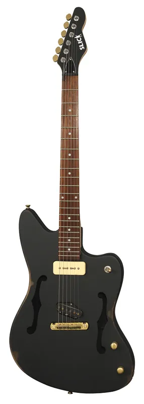 Preiswert Slick SL 56 BK E-Gitarre Black