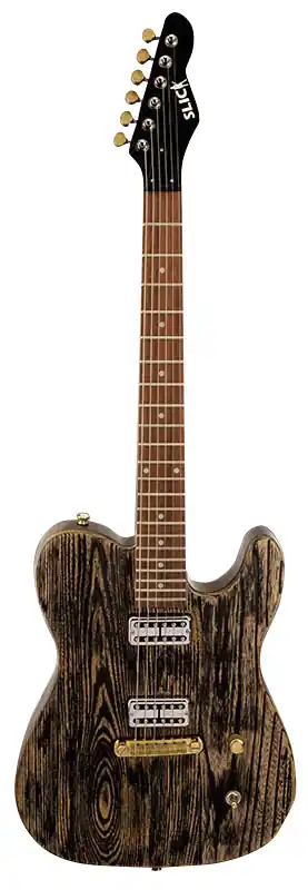 Top-Seller Slick SL 55 BA E-Gitarre T-Style Black Ash