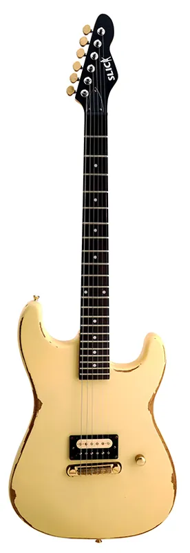 Meistverkauft Slick SL 54 VC E-Gitarre ST-Style Vintage Cream