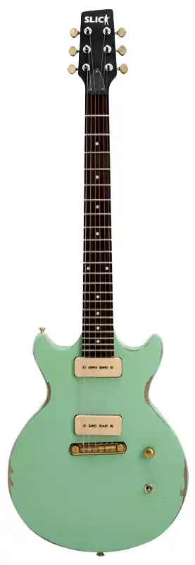 Slick SL 60 SG E-Gitarre Surf Green Expressversand