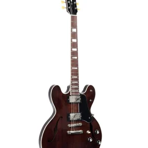Must-Have Sigma E-Gitarre HBW-102H-DS Semi-Hollow Dark Stain inkl. Koffer