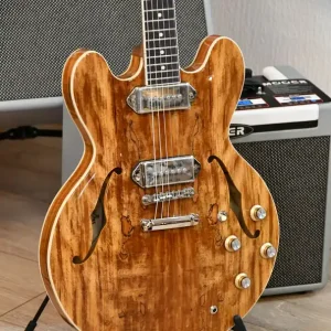 Sigma E-Gitarre HBSA-102P-AN Semi-Hollow Antique Natural inkl. Soft-Case Kostenloser Versand