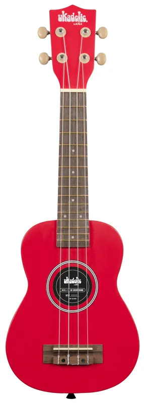 Garantierte Lieferung KALA Ukadelic UK-CHERRYBOMB - Cherry Bomb Soprano Ukulele, with Tote Bag
