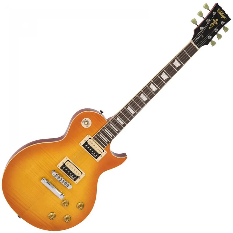 VINTAGE Reissued V100THB E-Gitarre, Flamed Honeyburst Direktkauf
