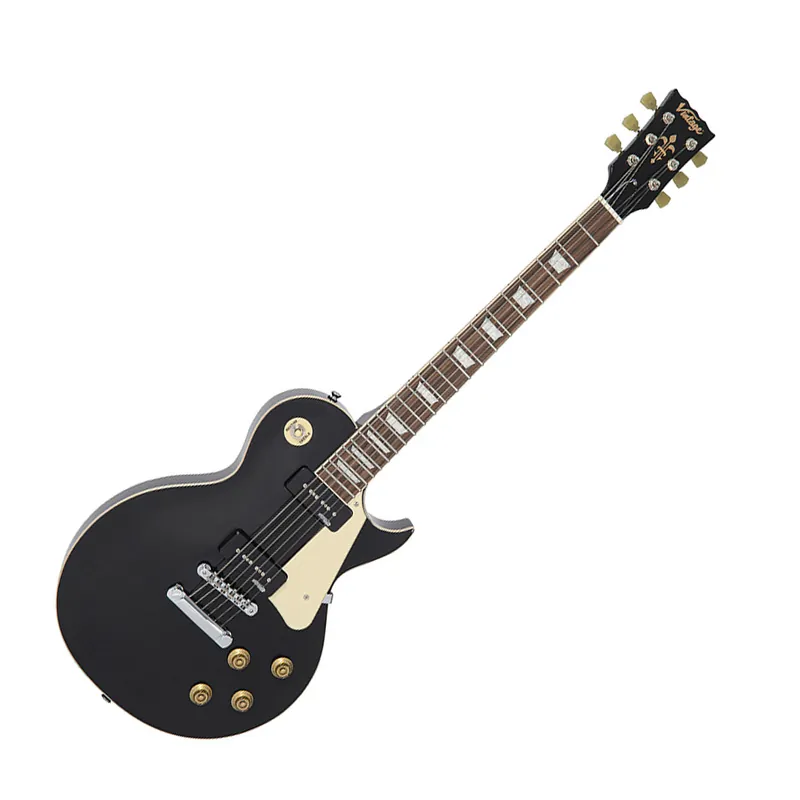 Preiswert VINTAGE Reissued V100PBK E-Gitarre, Boulevard Black