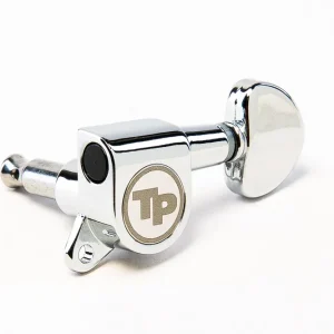 TonePros GKS60K C Tuner with 18:1 Gear Ratio and "Small Kidney" Style Button - Guitar Machine Heads, 6-In-Line - Chrome Saisonangebot
