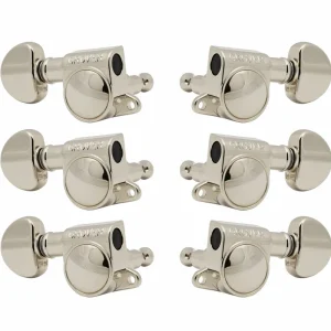 Nur Heute Grover 205-18N Mid-Size Rotomatics with Round Button - Guitar Machine Heads, 3 + 3 - Nickel