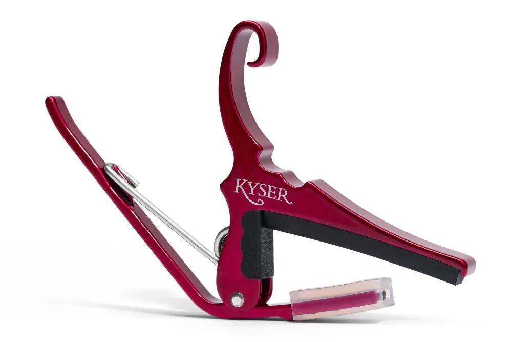 KYSER Kapodaster Quick-Change Capo Akustikgitarre, rubinrot Letzte Chance