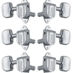 Begrenztes Angebot Grover 152C Full-Size Imperial Guitar Machine Heads, 3 + 3 - Chrome