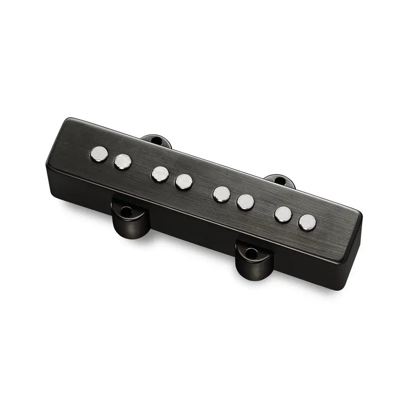 Top-Preis MEC Passive J-Style Bass Pickup (Short), Metal Cover, Open Pole Pieces, 4-String, Neck - Brushed Black Chrome