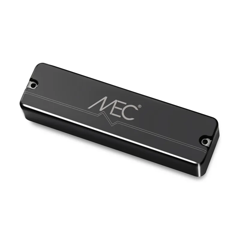 MEC Active Soapbar Humbucker Bass Pickup, Metal Cover, 6-String - Black Chrome Wochenendangebot