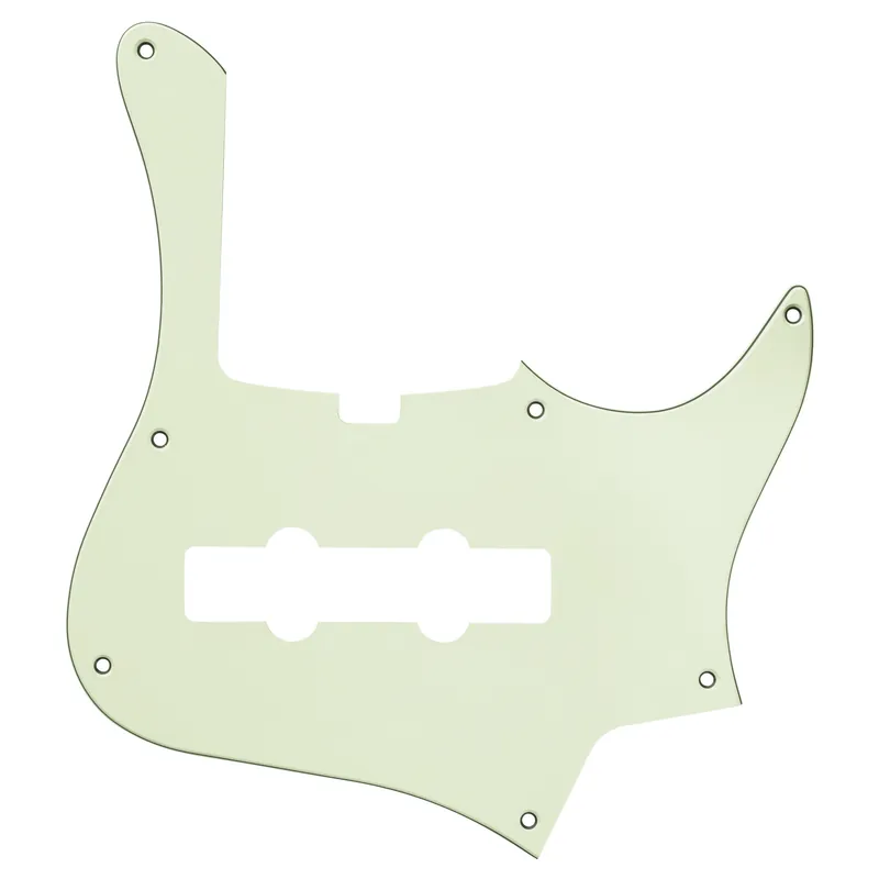 Kostenfreie Lieferung Sadowsky Parts - 24-Fret Vintage Single Cut J/J Bass Pickguard - 5-String - Mint Green