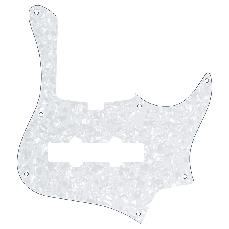 Sadowsky Parts - 24-Fret Vintage Single Cut J/J Bass Pickguard - 5-String - White Pearl Meistverkauft
