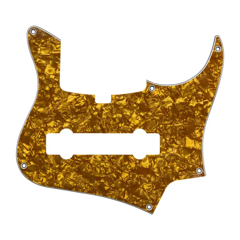 Sadowsky Parts - 24-Fret Vintage J/J Bass Pickguard - 6-String - Gold Pearl Kostenloser Versand