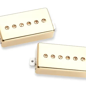 Kostenloser Versand Seymour Duncan Hot Phat Cat P90 Silencer Pickup Set - Gold Cover