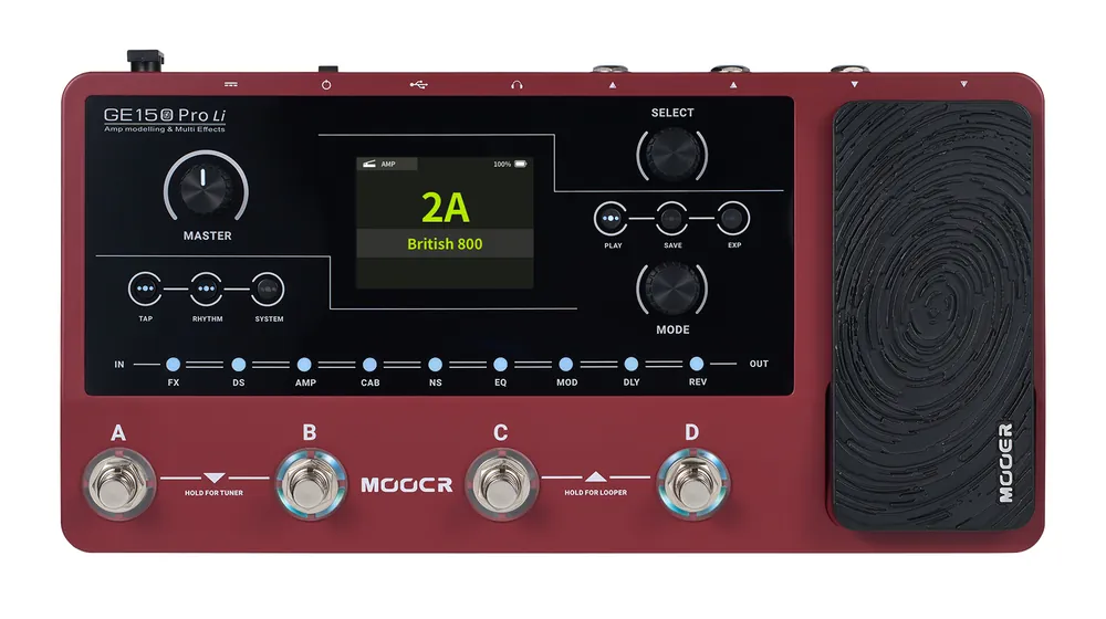Mooer GE150 PRO Li - Amp Modeling & Multi Effects, w. Battery Schneller Versand