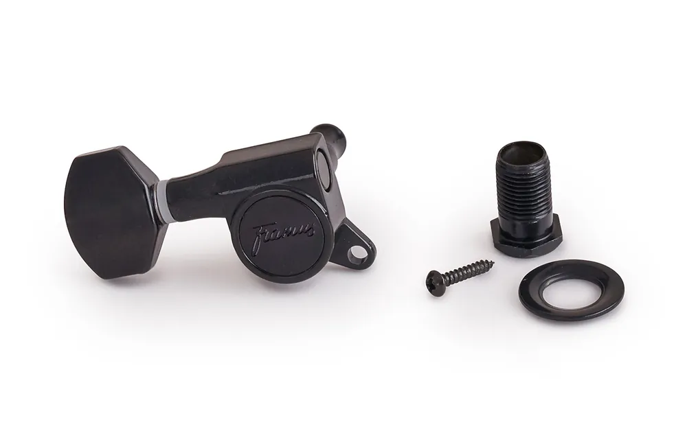 Framus Parts - Framus Machine Heads, Right (Treble Side), 23 mm, Black Nur Heute