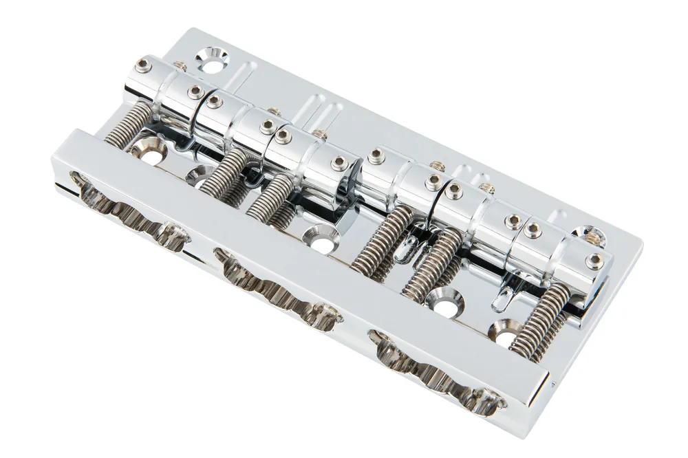 Sadowsky/Hipshot - MasterBuilt and Custom Shop Quick Release Bridge, 18 mm, 6-String - Chrome Highlight