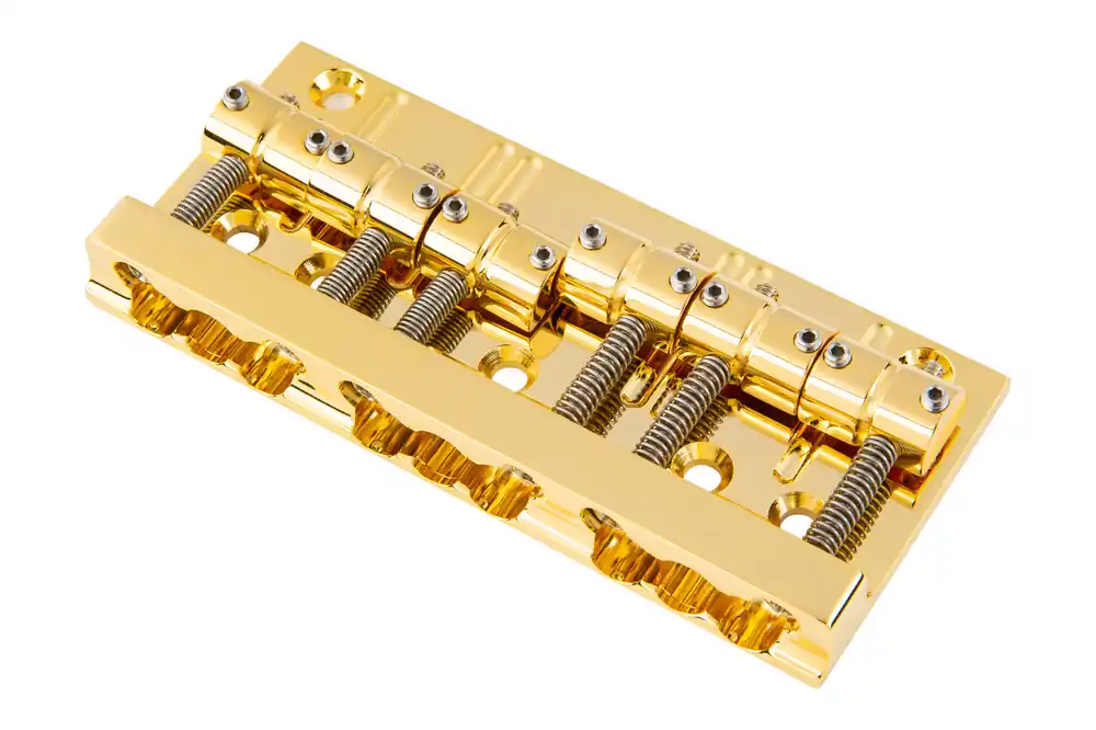 Nur Für Kurze Zeit Sadowsky/Hipshot - MasterBuilt and Custom Shop Quick Release Bridge, 18 mm, 6-String - Gold