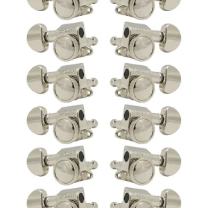 Begrenztes Angebot Grover 505N12 Mini Roto-Grip Locking Rotomatics - 12-String Guitar Machine Heads, 6 + 6 - Nickel