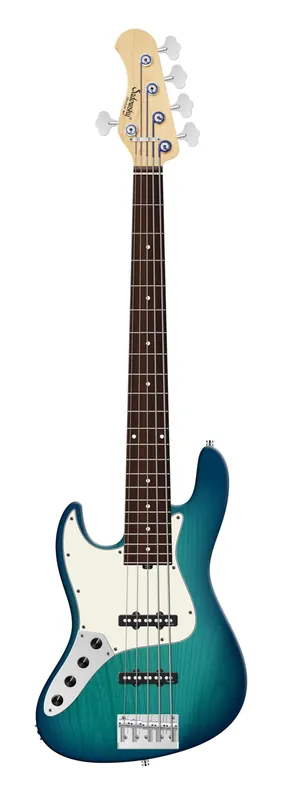 Preis Gesenkt Sadowsky MetroLine 22-Fret Will Lee Artist Line Bass, Red Alder Body, Morado Fingerboard, 5-String, Lefthand - Bora Blue Burst Transparent Satin