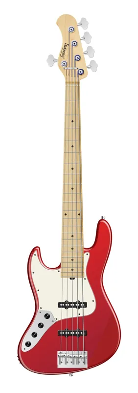 Sadowsky MetroLine 22-Fret Will Lee Artist Line Bass, Swamp Ash Body, Maple Fingerboard, 5-String, Lefthand - Solid Candy Apple Red Metallic High Polish Sofort Bestellen
