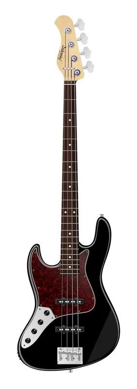 Neu Sadowsky MetroLine 22-Fret Will Lee Artist Line Bass, Red Alder Body, Morado Fingerboard, 4-String, Lefthand - Solid Black High Polish