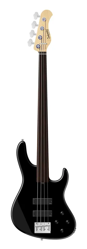 Wochenendangebot Sadowsky MetroLine 24-Fret Modern Bass, Red Alder Body, Tigerstripe Ebony Fingerboard, 4-String, Fretless - Solid Black High Polish