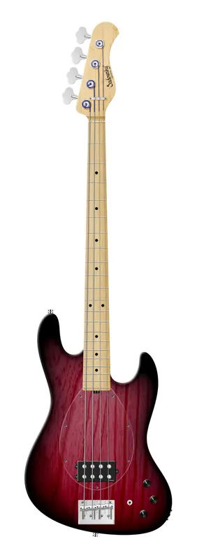 Sadowsky MetroLine 21-Fret Vintage M Bass, Swamp Ash Body, Maple Fingerboard, 4-String - Burgundy Blackburst Transparent Satin Knallerangebot