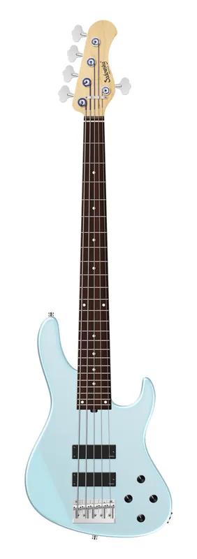 Sadowsky MetroLine 24-Fret Modern Bass, Red Alder Body, Morado Fingerboard, 5-String - Solid Ice Blue Metallic Satin Direkt Vom Hersteller