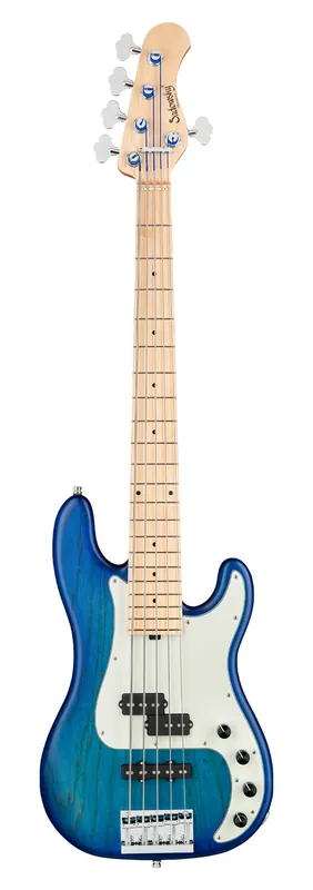 Sadowsky MetroLine 21-Fret Hybrid P/J Bass, Swamp Ash Body, Maple Fingerboard, 5-String - Bora Blue Burst Transparent Satin Günstig