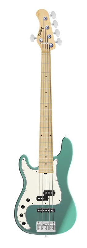 Sadowsky MetroLine 21-Fret Hybrid P/J Bass, Swamp Ash Body, Maple Fingerboard, 5-String, Lefthand - Solid Sage Green Metallic Satin Saisonangebot
