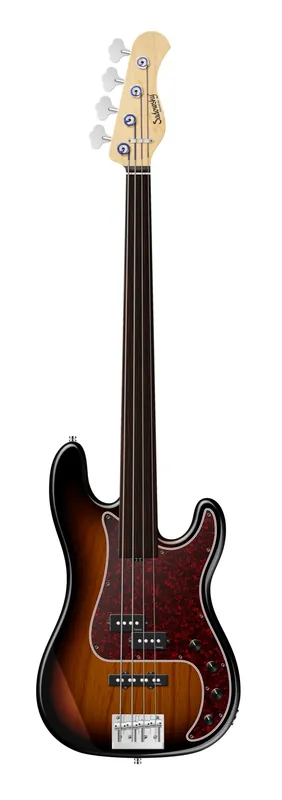 Sadowsky MetroLine 21-Fret Hybrid P/J Bass, Solidbody, Swamp Ash Body, Tigerstripe Ebony Fingerboard, 4-String, Fretless - '59 Burst Transparent High Polish Abverkauf
