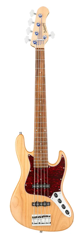 Top-Seller Sadowsky MetroLine 21-Fret Vintage J/J Bass, Red Alder Body, Morado Fingerboard, 5-String - Natural Transparent Satin