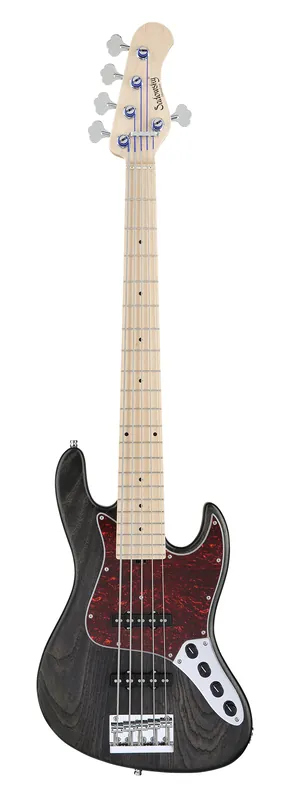 Kostenloser Versand Sadowsky MetroLine 21-Fret Vintage J/J Bass, Solidbody, Swamp Ash Body, Maple Fingerboard, 5-String - Nirvana Black Transparent Satin