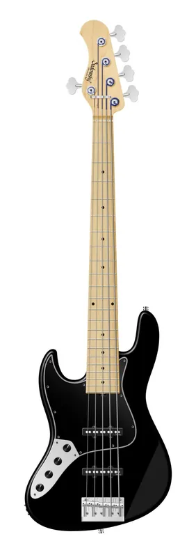 Sadowsky MetroLine 22-Fret Will Lee Artist Line Bass, Swamp Ash Body, Maple Fingerboard, 5-String, Lefthand - Solid Black Satin Nur Heute