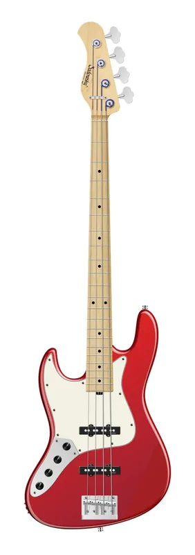 Geprüft Sadowsky MetroLine 22-Fret Will Lee Artist Line Bass, Swamp Ash Body, Maple Fingerboard, 4-String, Lefthand - Solid Candy Apple Red Metallic High Polish