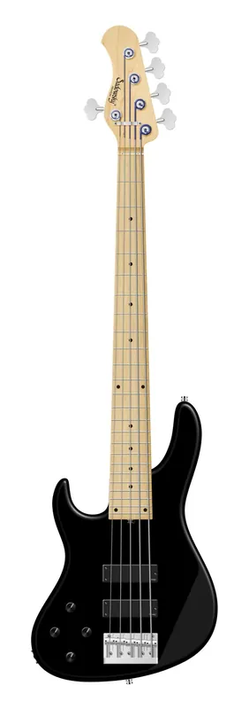 Versand Am Gleichen Tag Sadowsky MetroLine 24-Fret Modern Bass, Swamp Ash Body, Maple Fingerboard, 5-String, Lefthand - Solid Black Satin